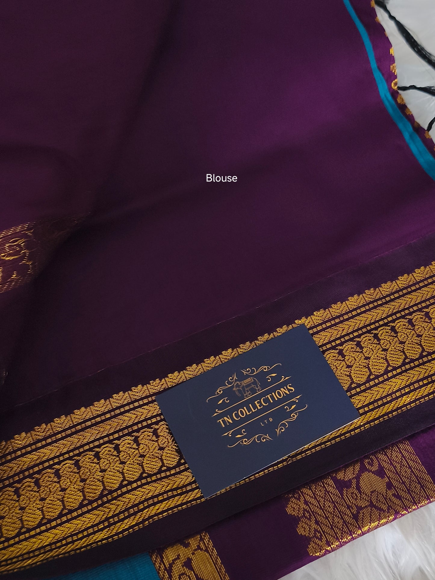Blue Kalyani Cotton Pattu Saree