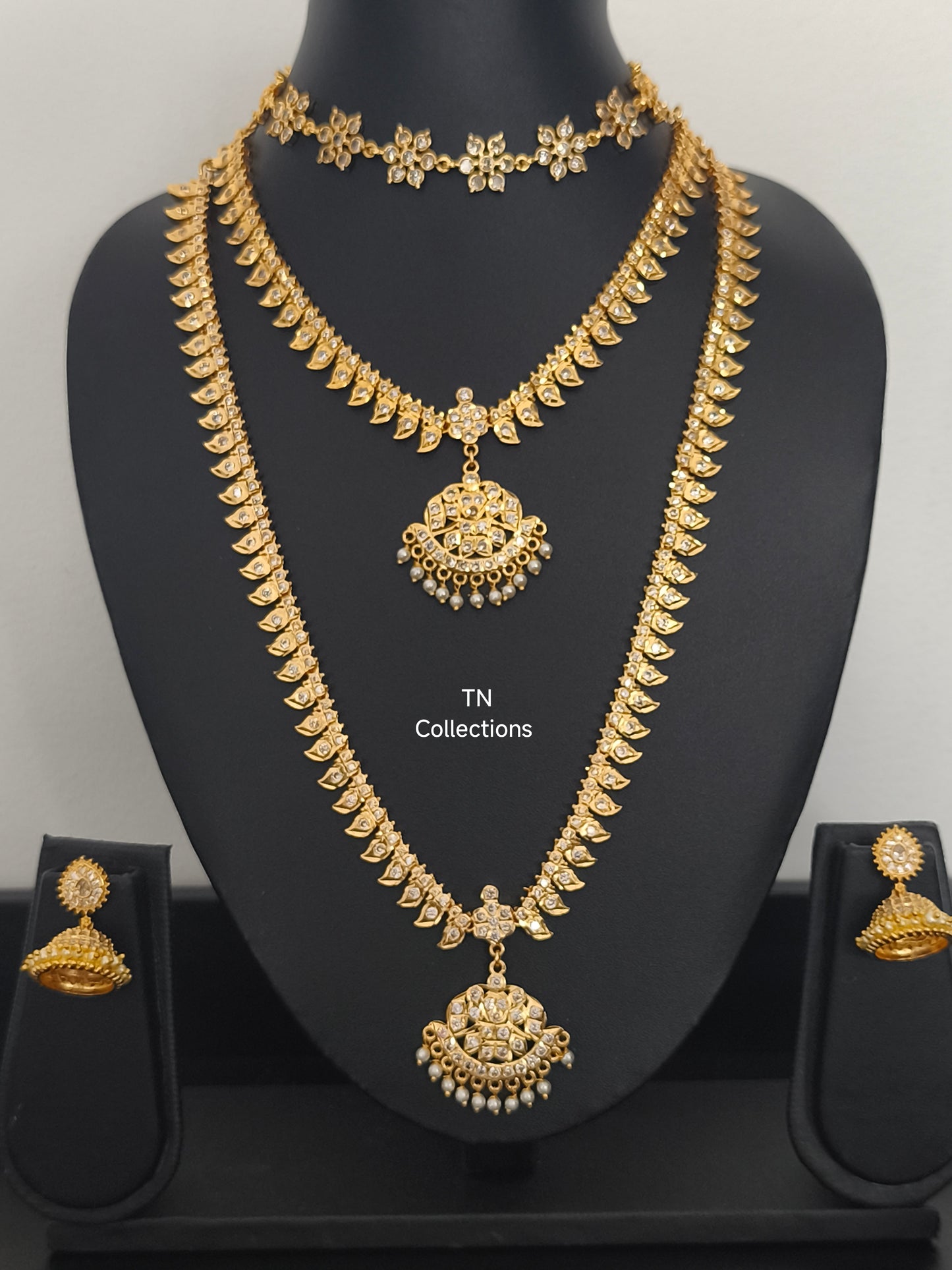 Micro gold plated Trendy Semi Bridal Set