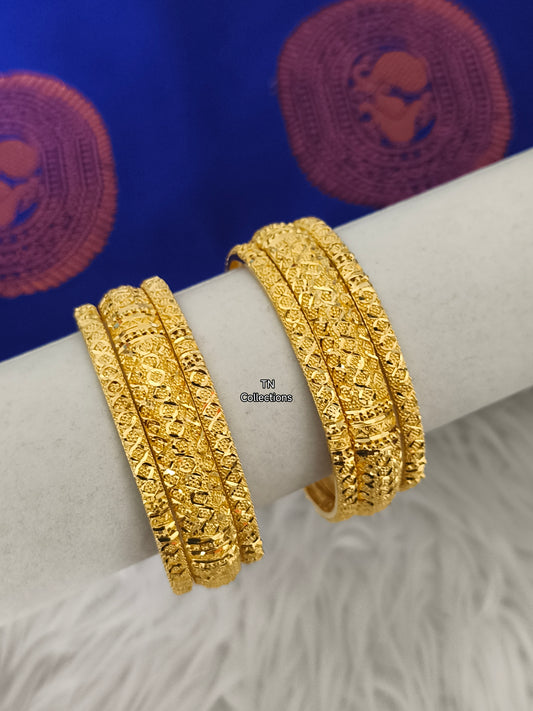 One gram gold forming Bangles Set