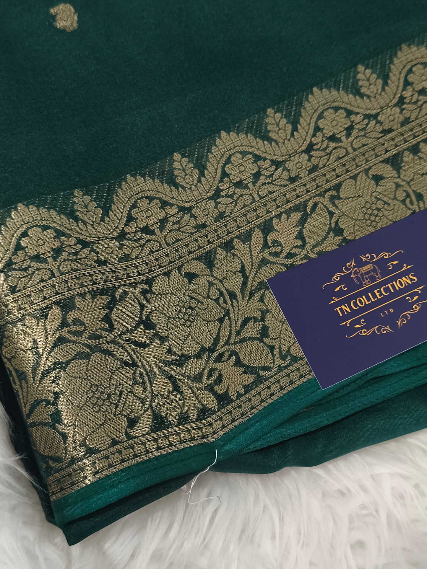 Soft Georgette saree (Green)