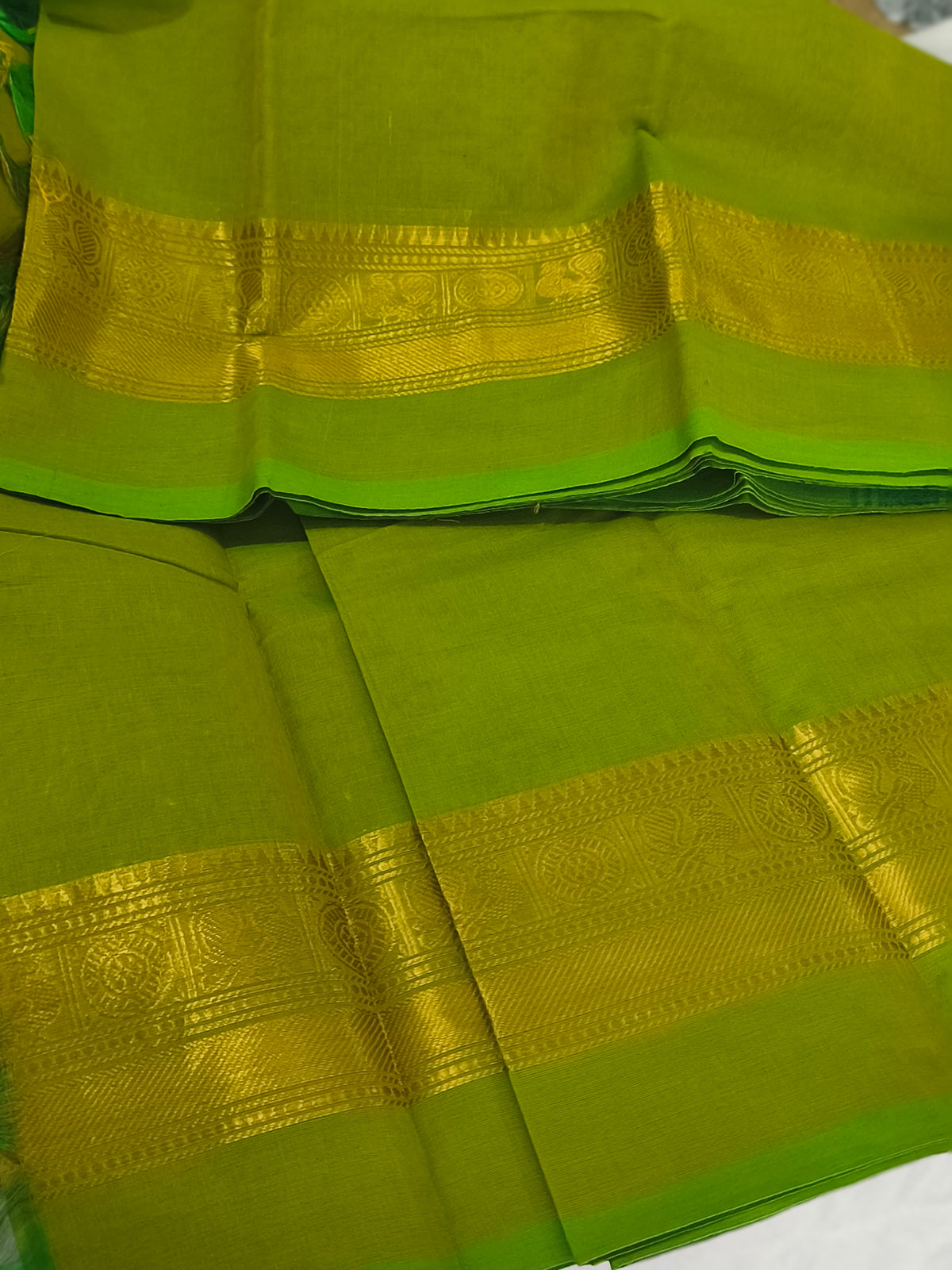 Pure handloom kanchi cotton saree