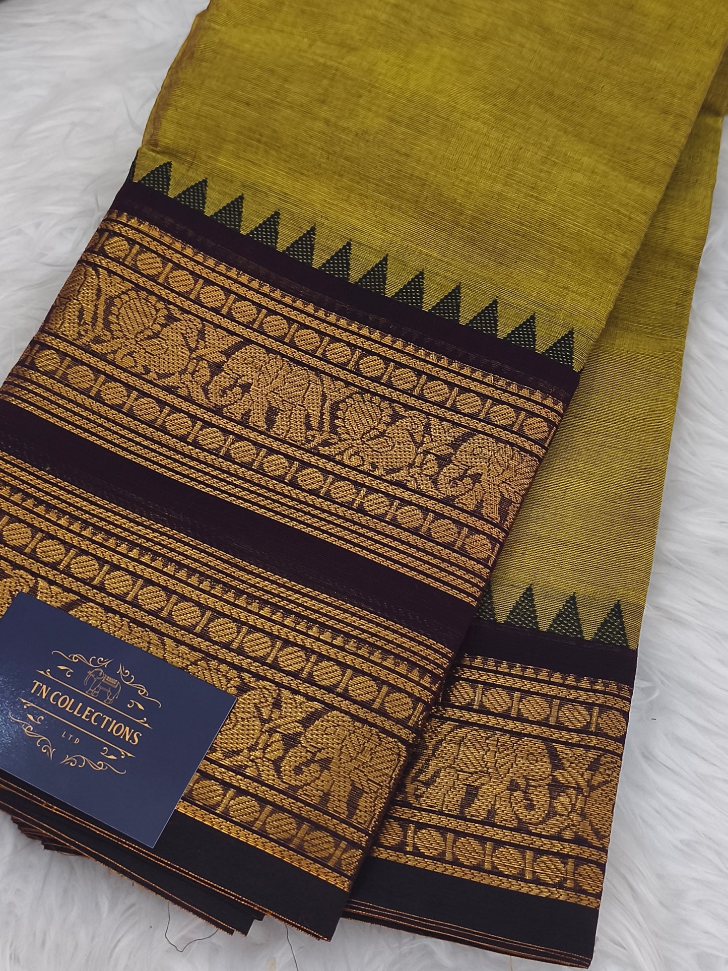 Pure handloom kanchi cotton saree