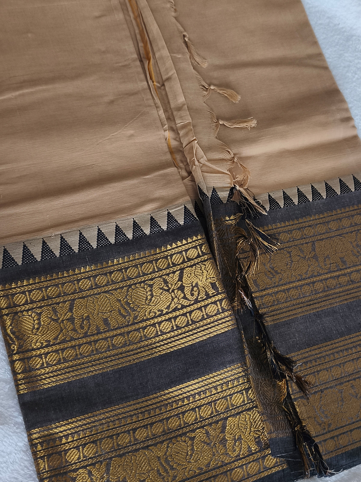 Pure Handloom Kanchi Cotton Saree