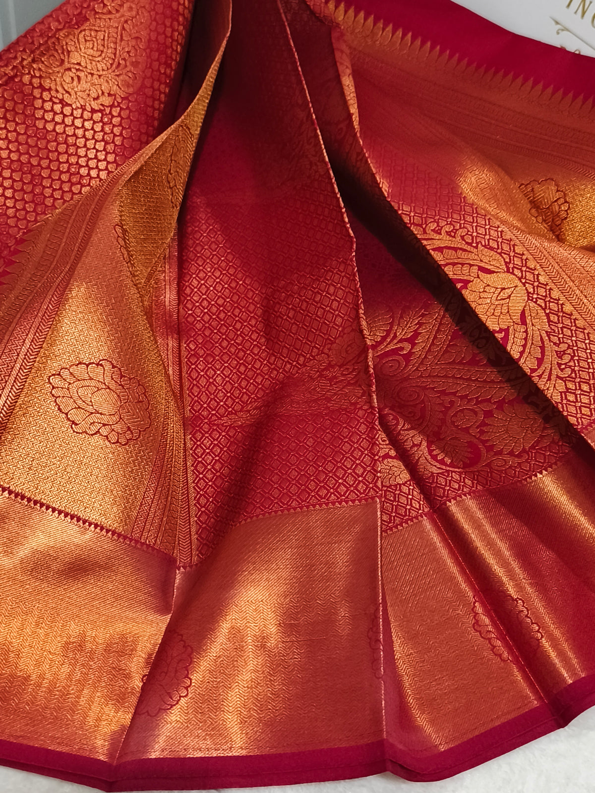 kanchi semi silk saree (Bridal Collection)