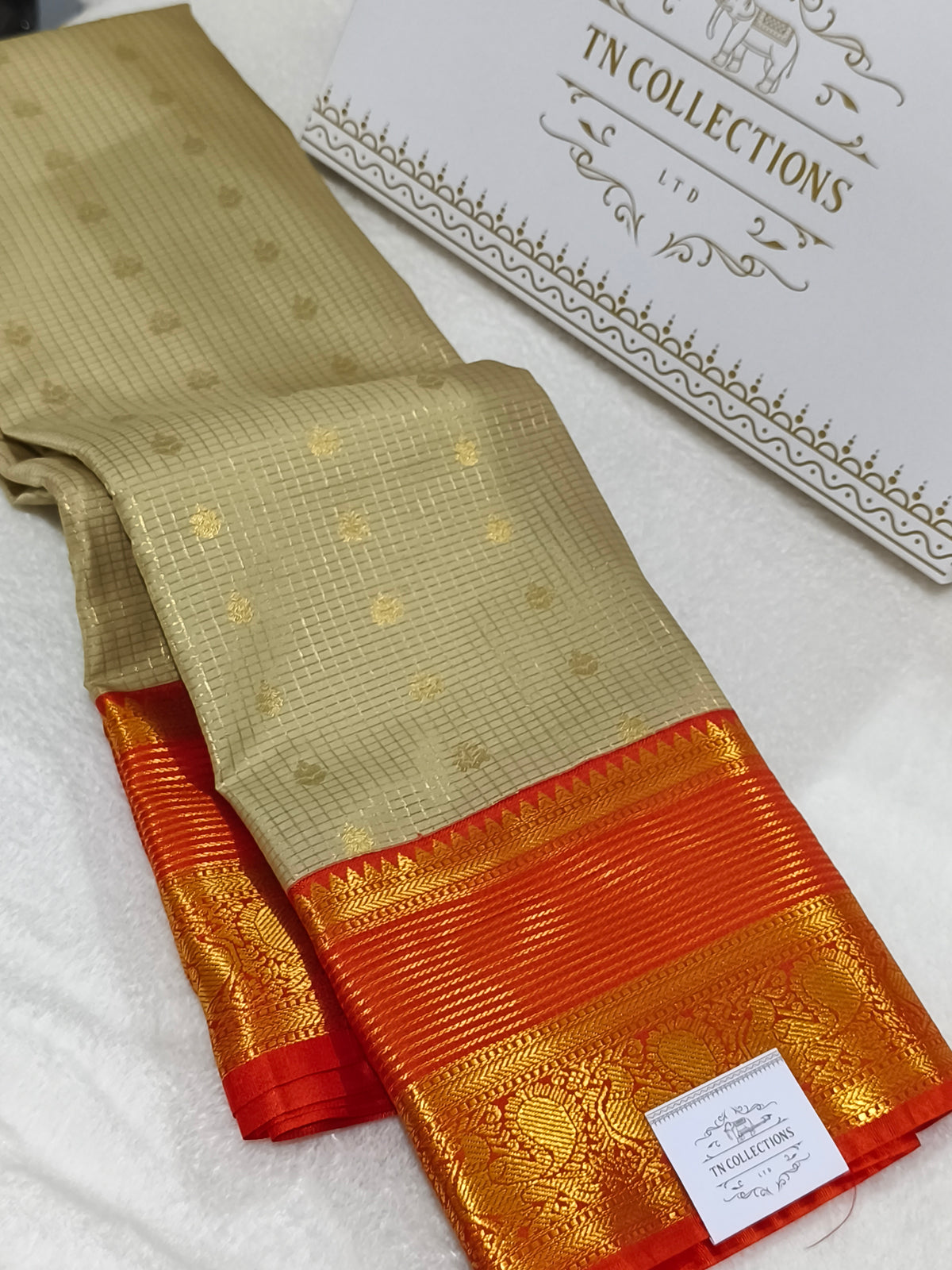 Korvai Premium semi Kanchipuram silk Saree