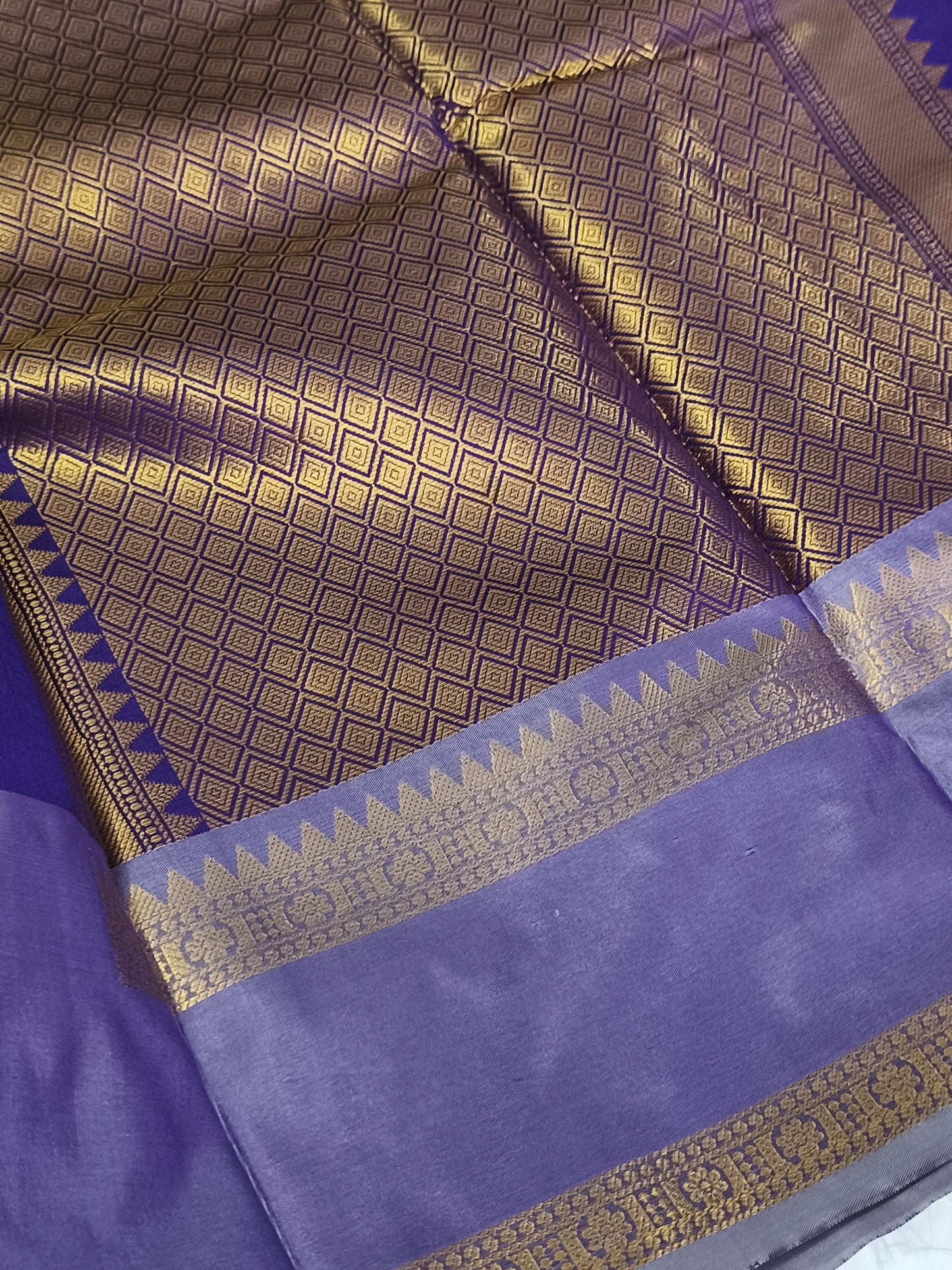 Semi Soft Silk Saree (Purple)