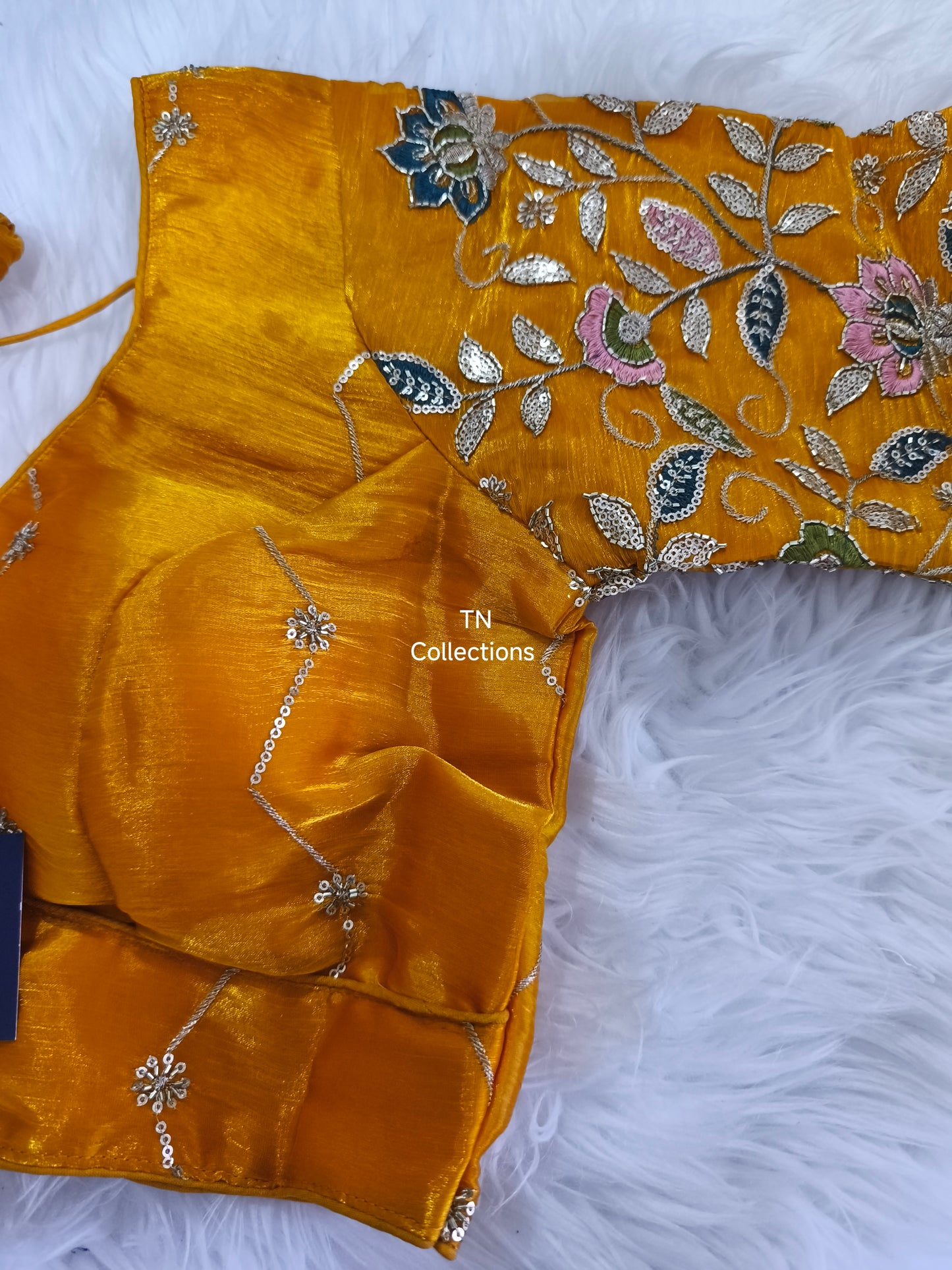 Readymade Saree Blouse (Yellow)