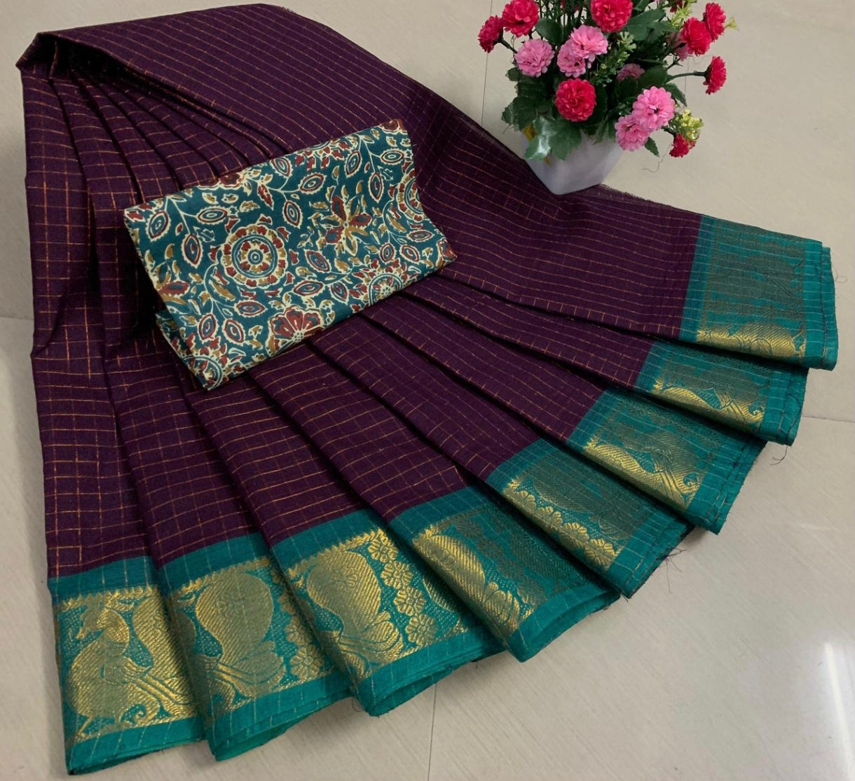 Pure Sungudi Cotton Saree