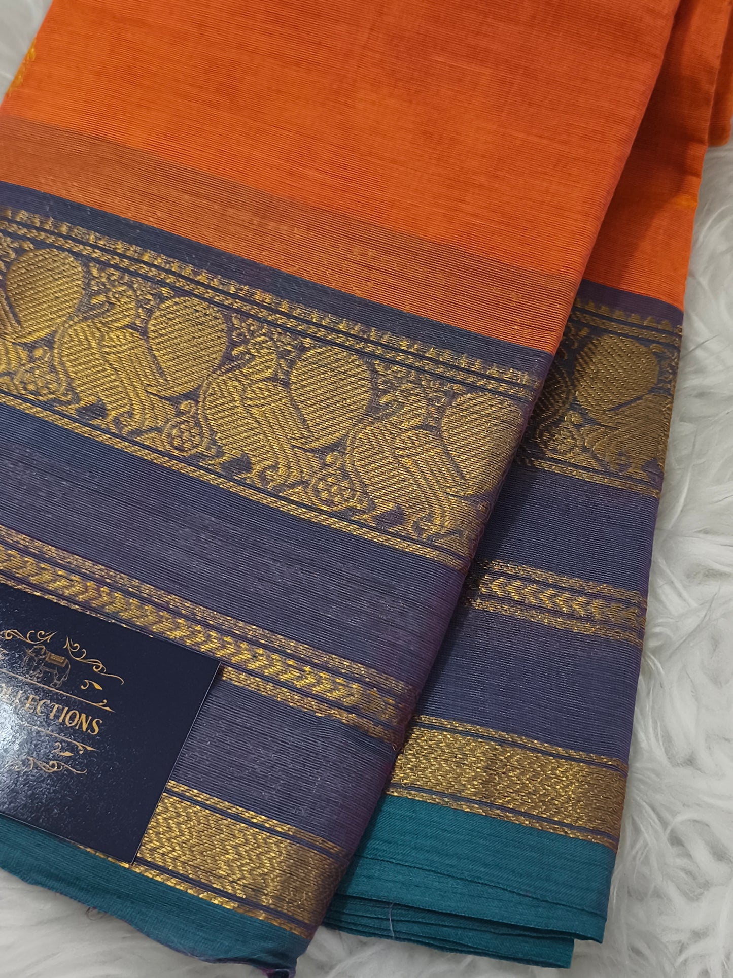 Pure handloom kanchi cotton saree
