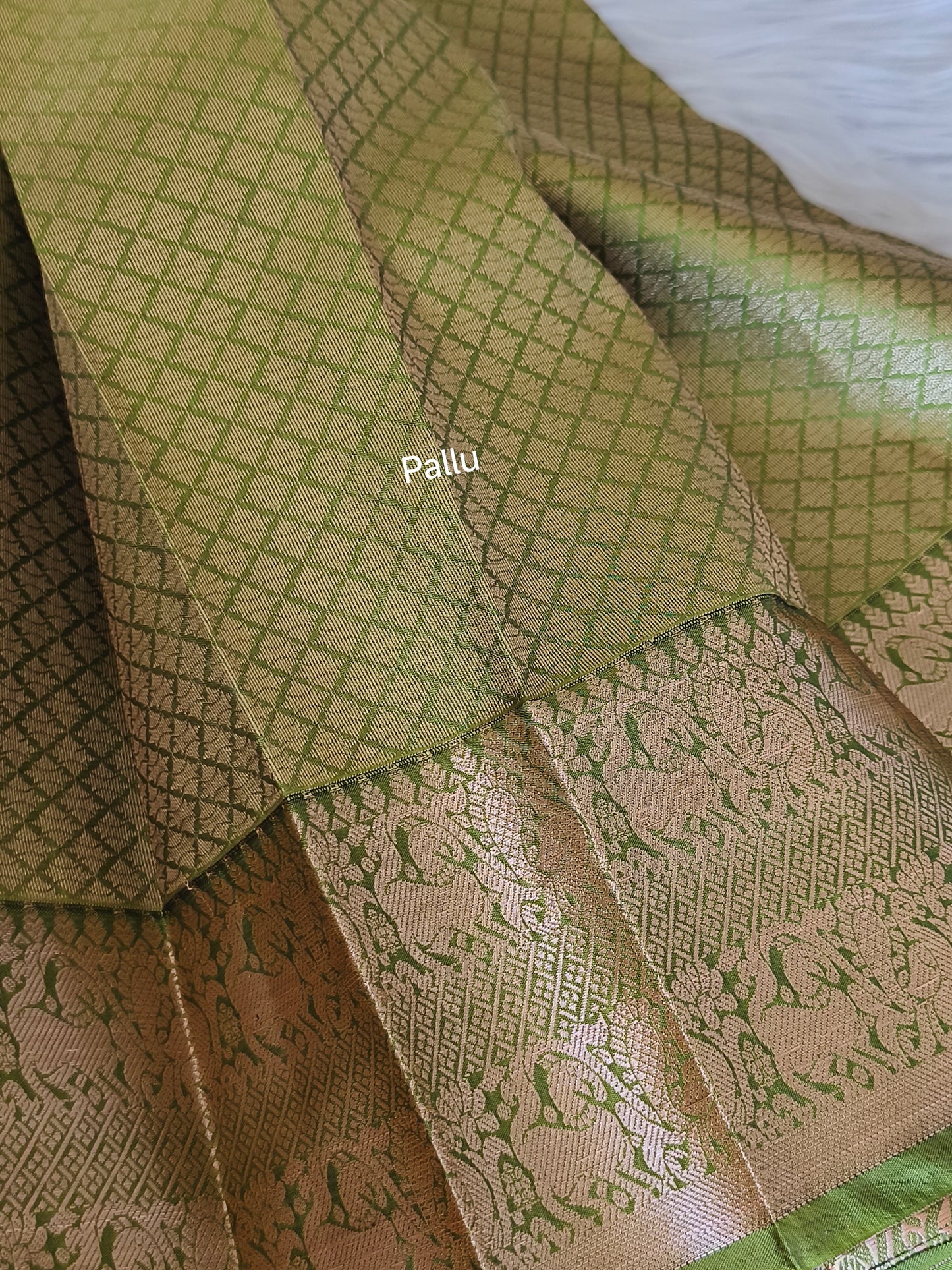 Dusty Pink Kanjivaram Semi Silk Saree