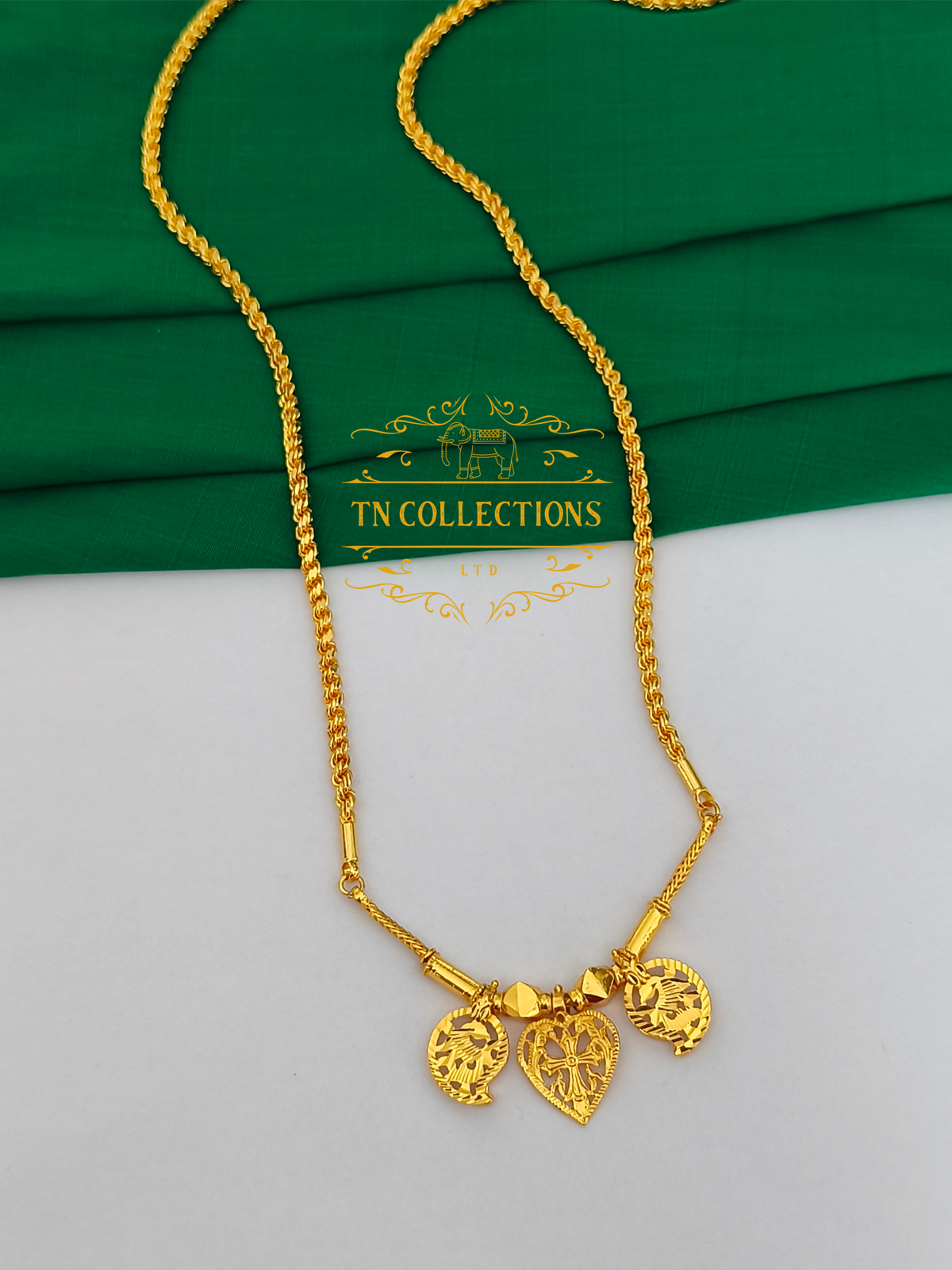 One gram gold plated Traditional Southindian style Thalichain (Thirumangalyam)