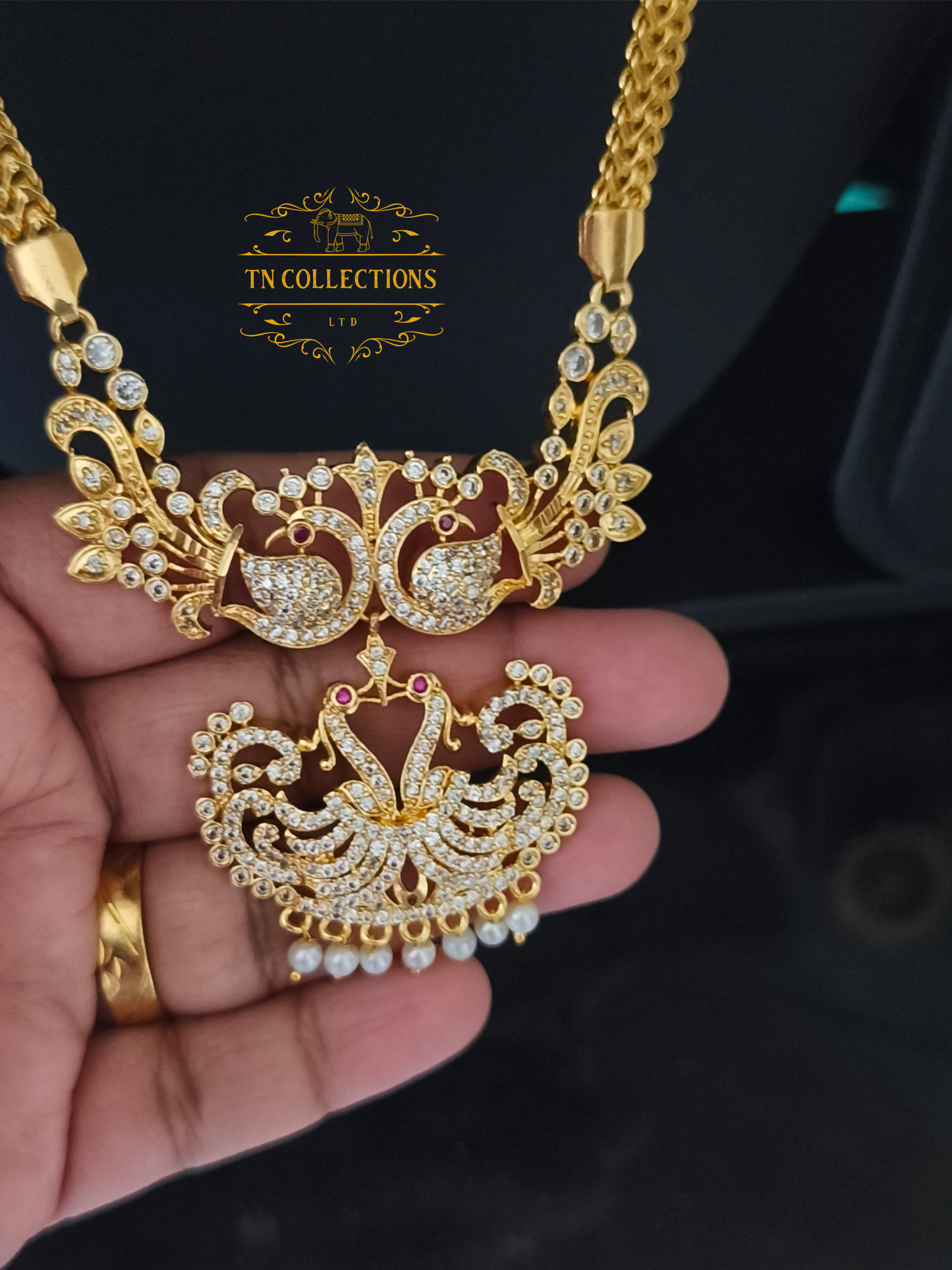 Micro Gold Plated Traditional Semi Bridal Set