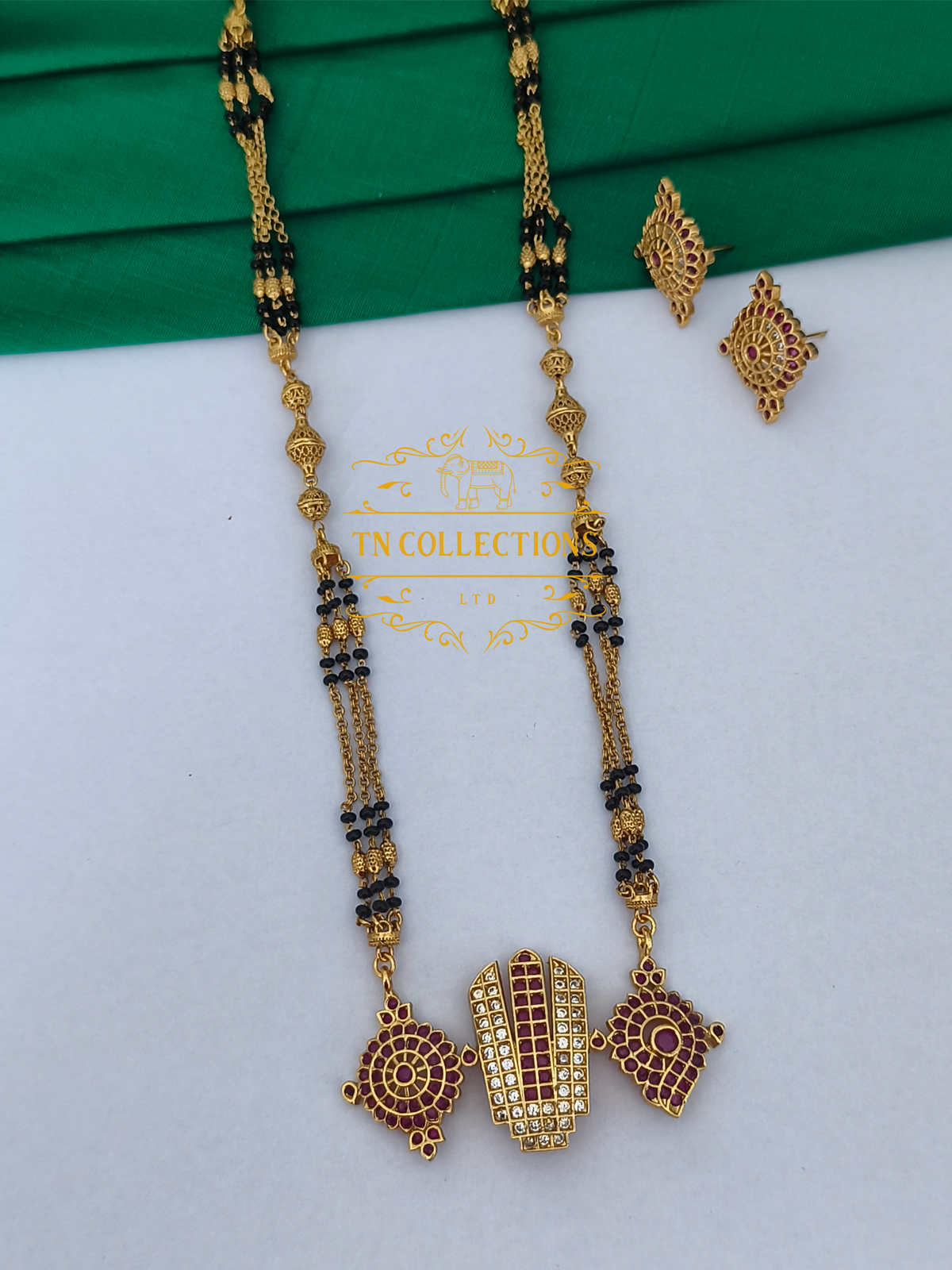 Antique Polish CZ AD Mangalsutra