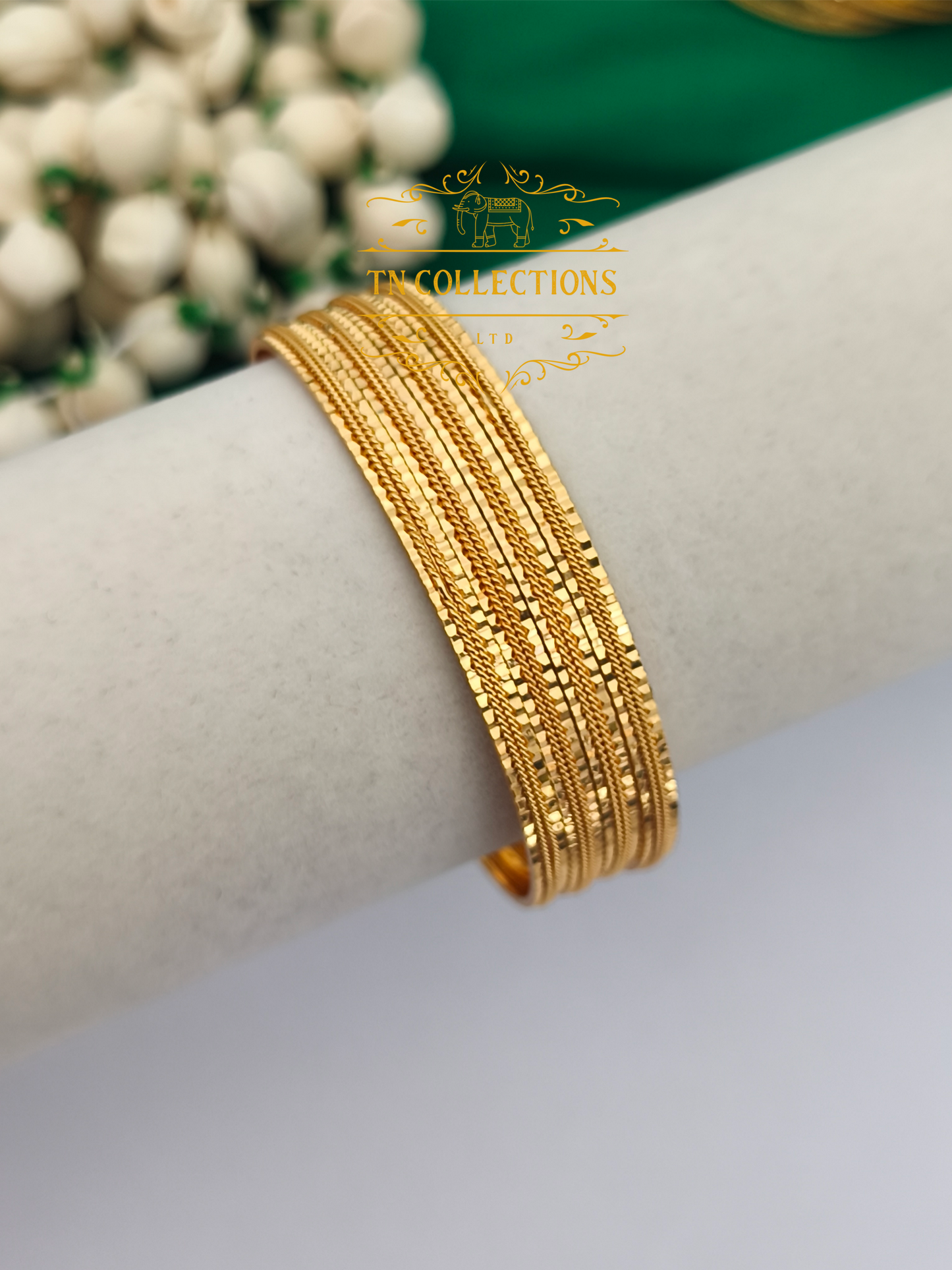 One gram gold forming Bangles Set of 4