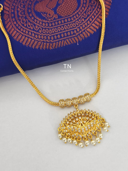 Traditional Allipoo design Attiyal Necklace