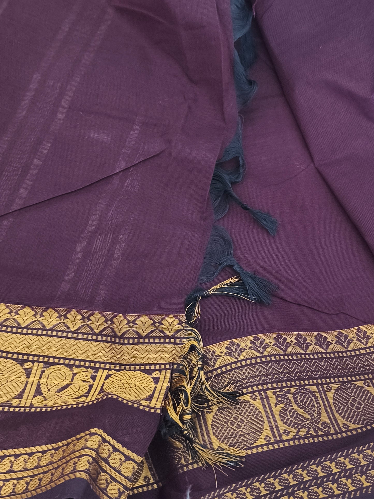 Trendy Coffee Brown Pure Kanchi Cotton Saree