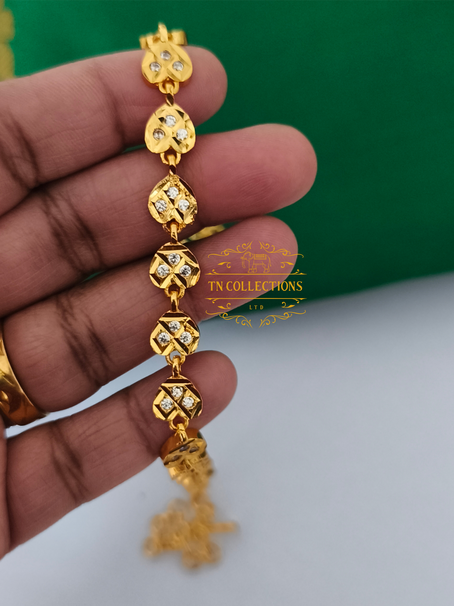 Micro Gold Plated Traditional Semi Bridal Set
