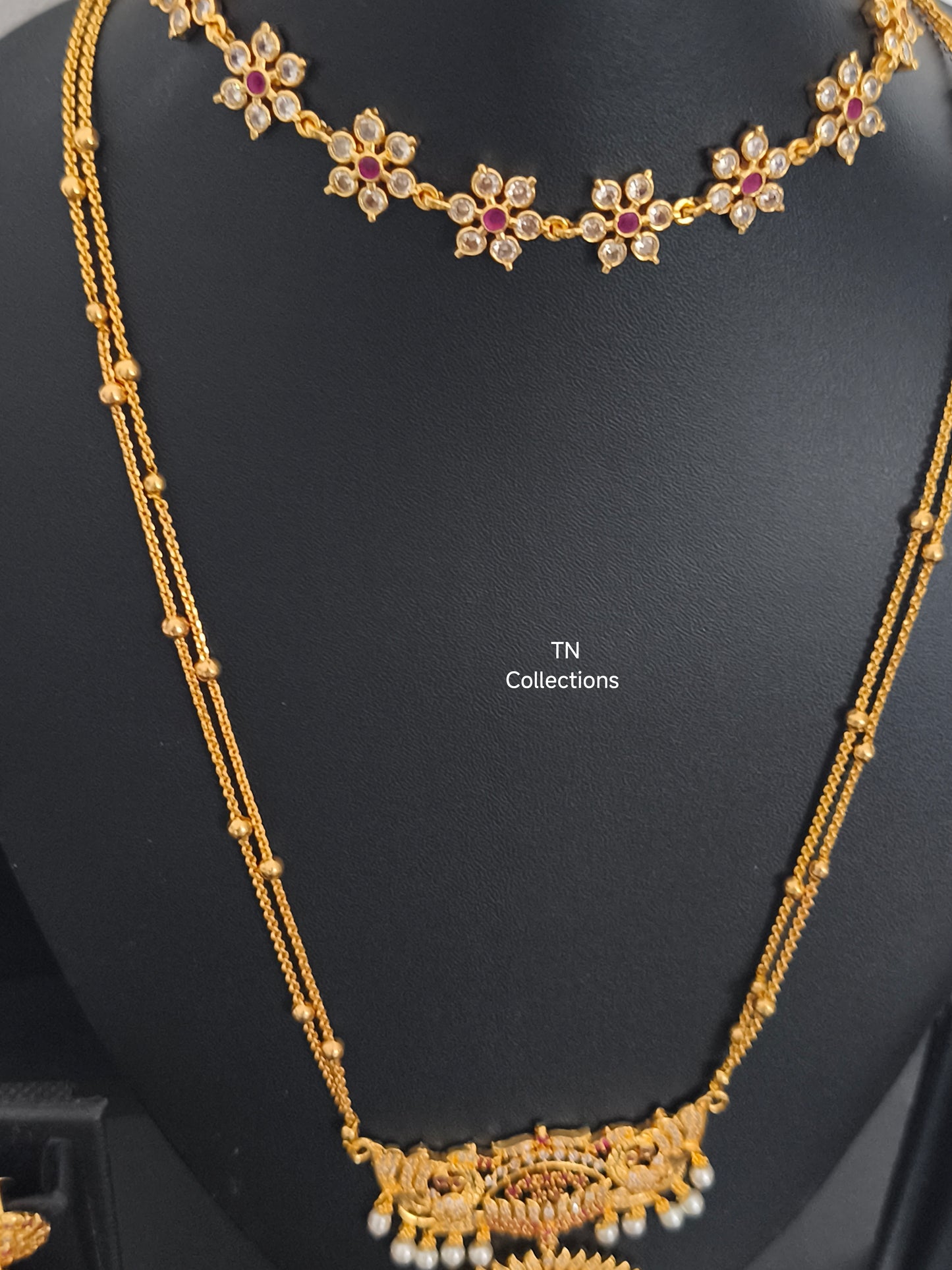 Micro gold plated Alli Semi Bridal Set