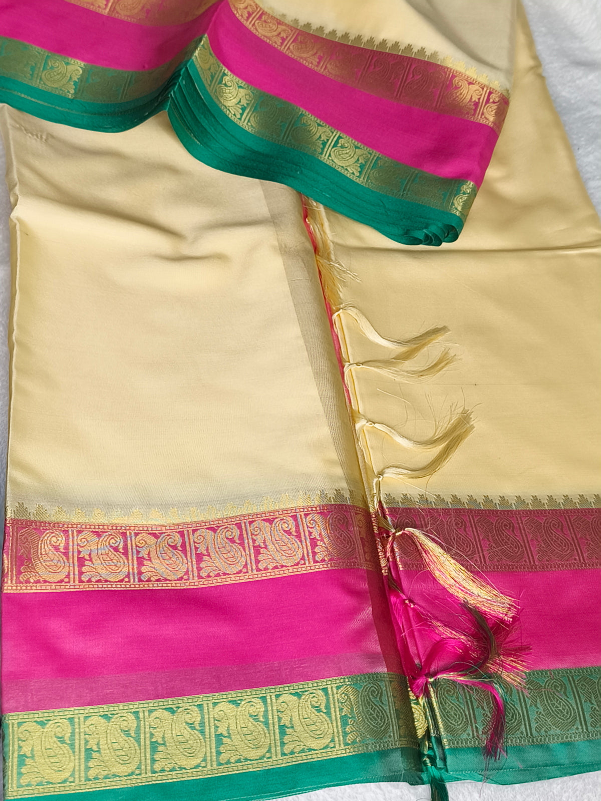 Semi Kanjivaram Banaras Soft Silk Saree