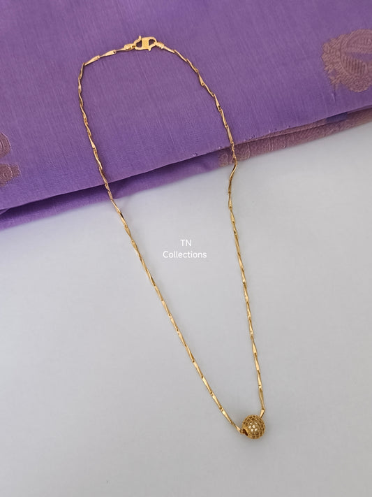 Micro gold plated Ball Chain