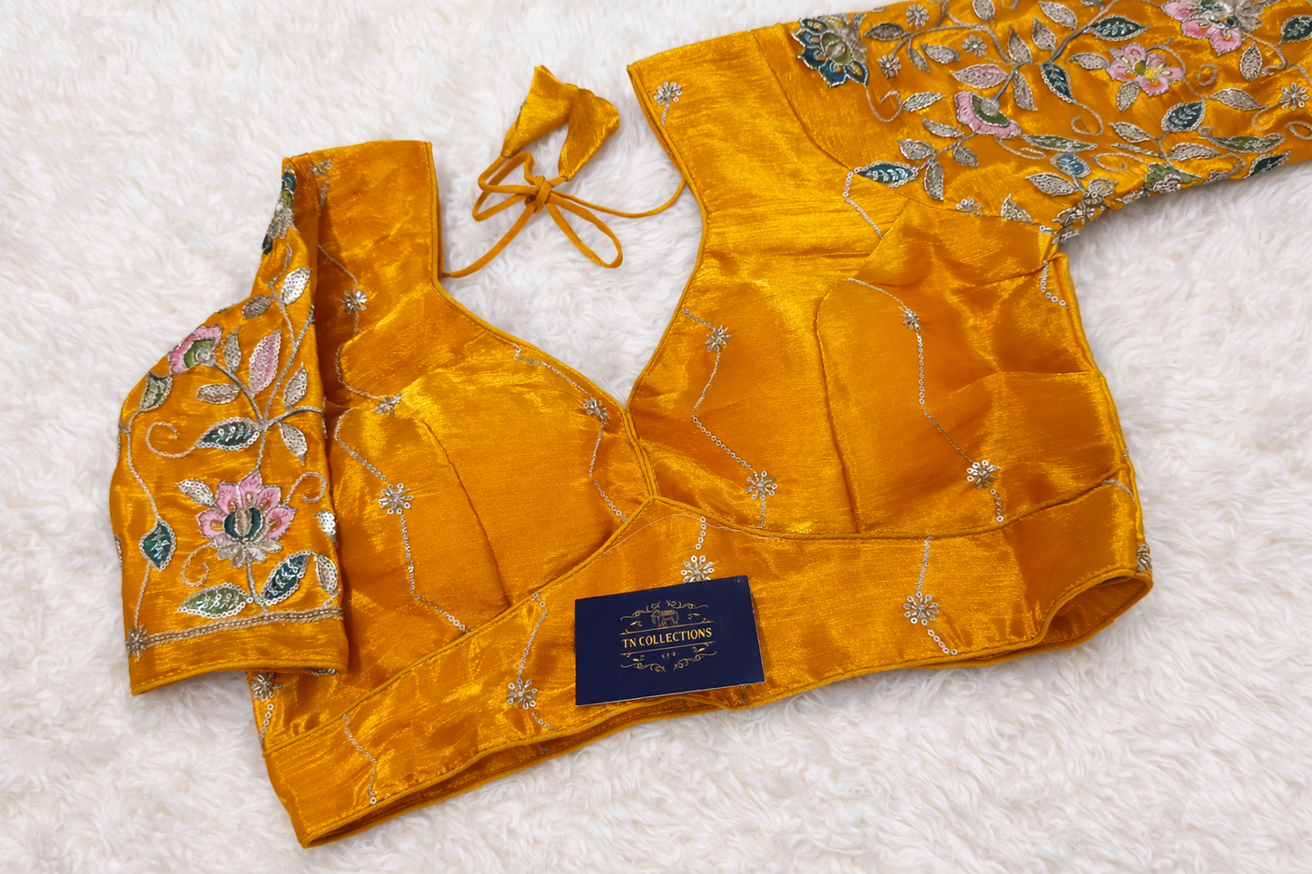 Readymade Saree Blouse (Yellow)