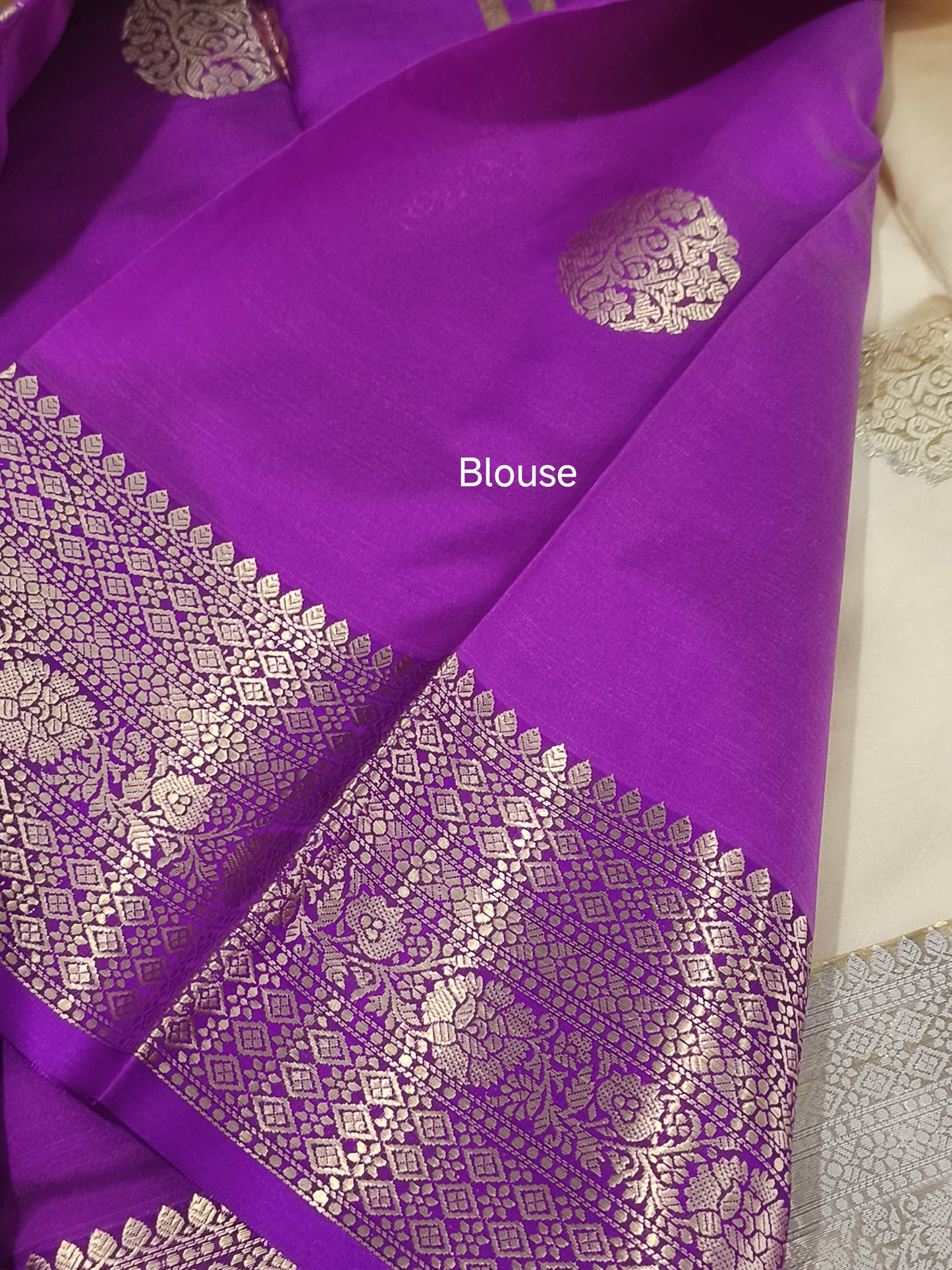 Luxury Semi Soft Silk Saree (Beige)