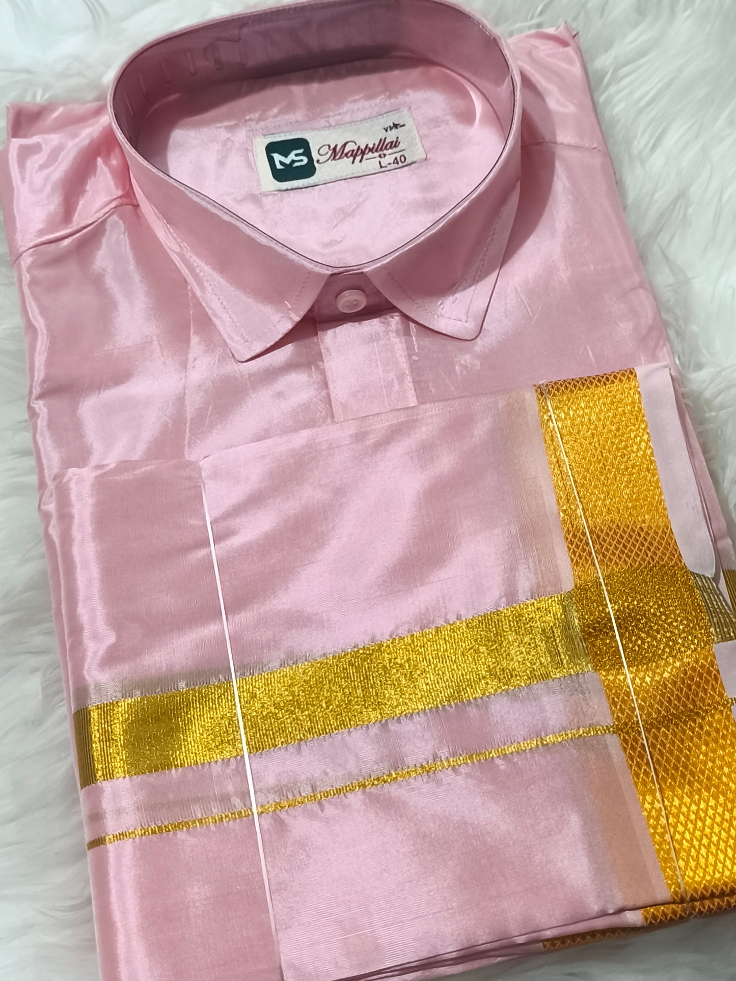 Men's veshti shirt (Size 42)