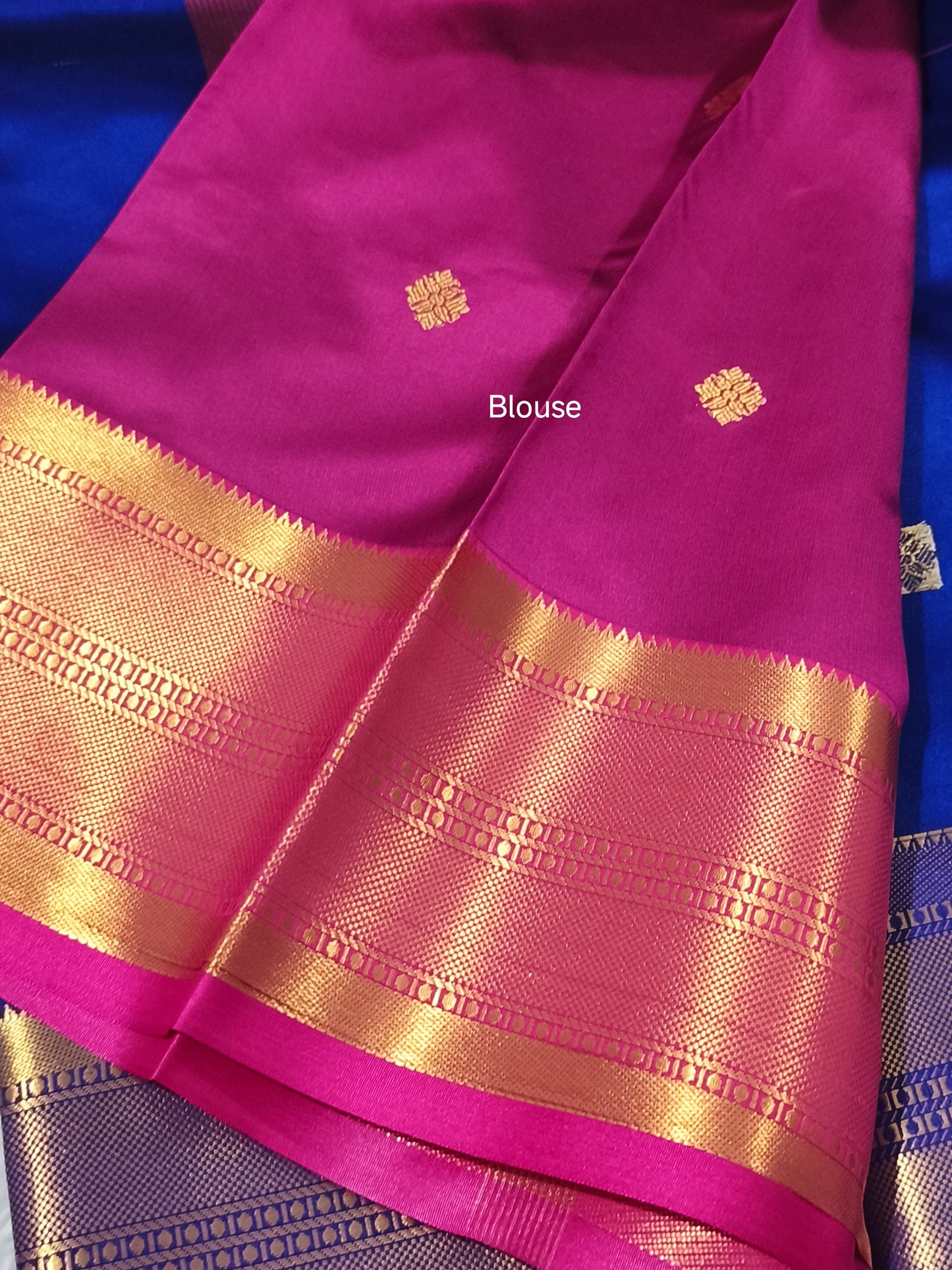 Luxury Semi Soft Silk Saree (Royal Blue)