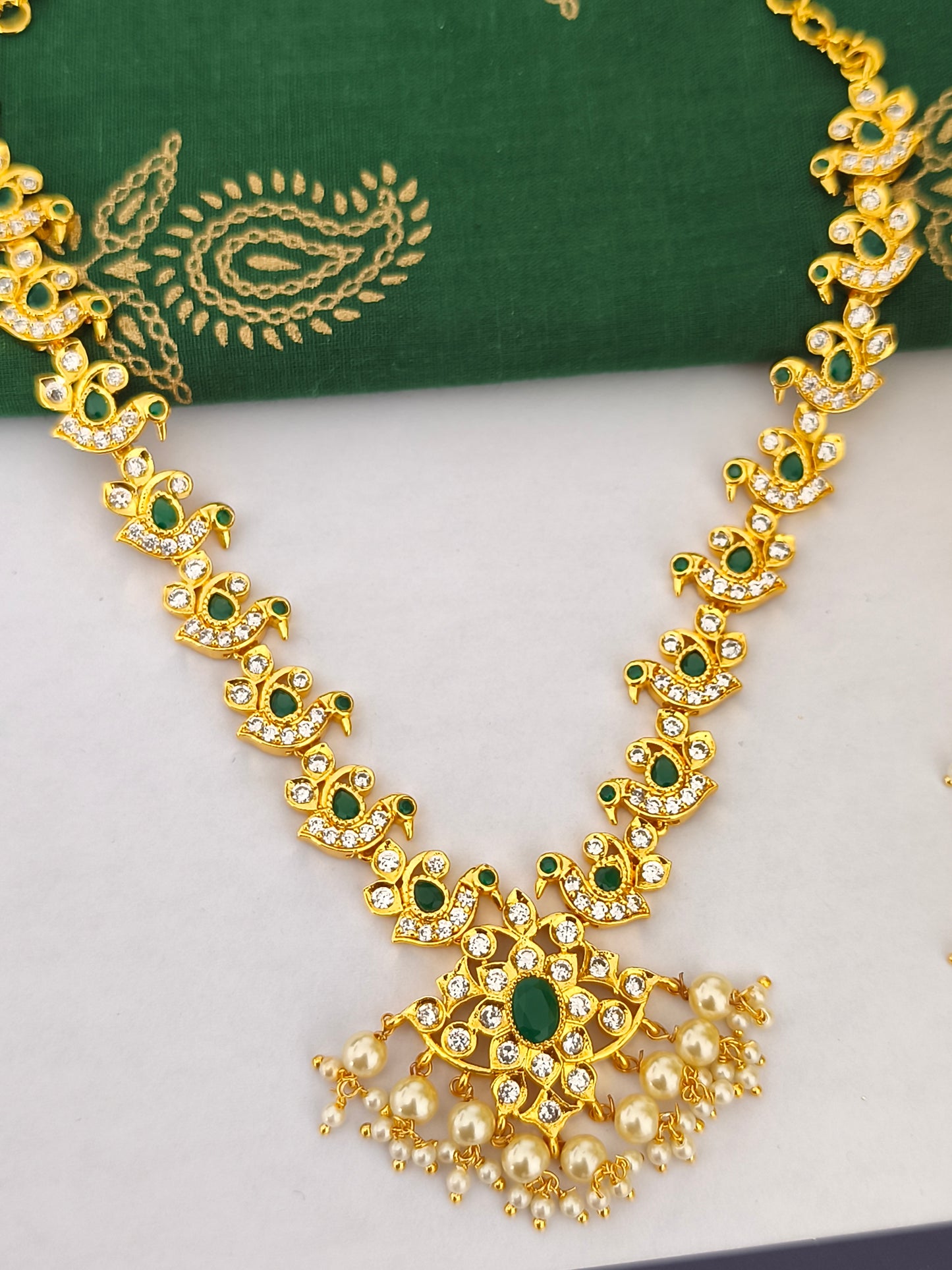 Gold Finish Necklace (Attiyal)