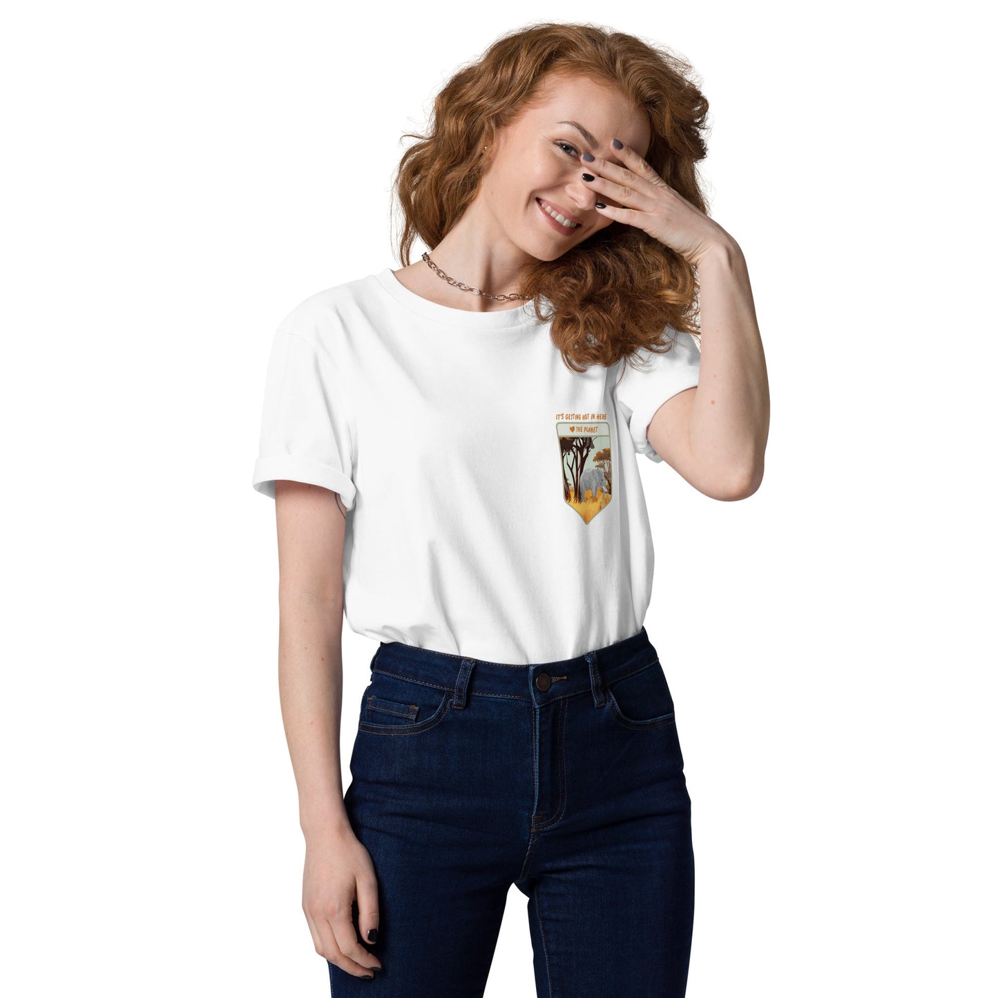 Think Ocean Elephant Love The Planet Organic Cotton T-Shirt